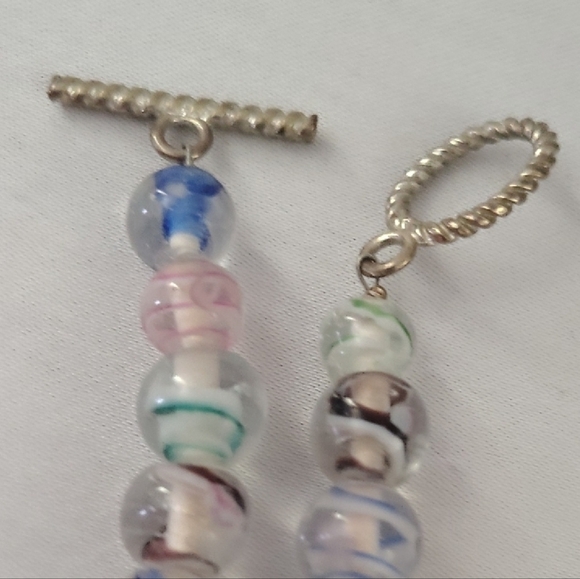 Multicolor Glass Bead Necklace - Women Jewelry - Picture 5 of 6